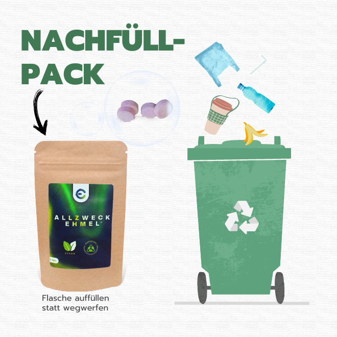 EhmelStuff Nachhaltige Umweltfreundliche Ökologische Chemiefreie Reinigungsmittel Allzweck Refill