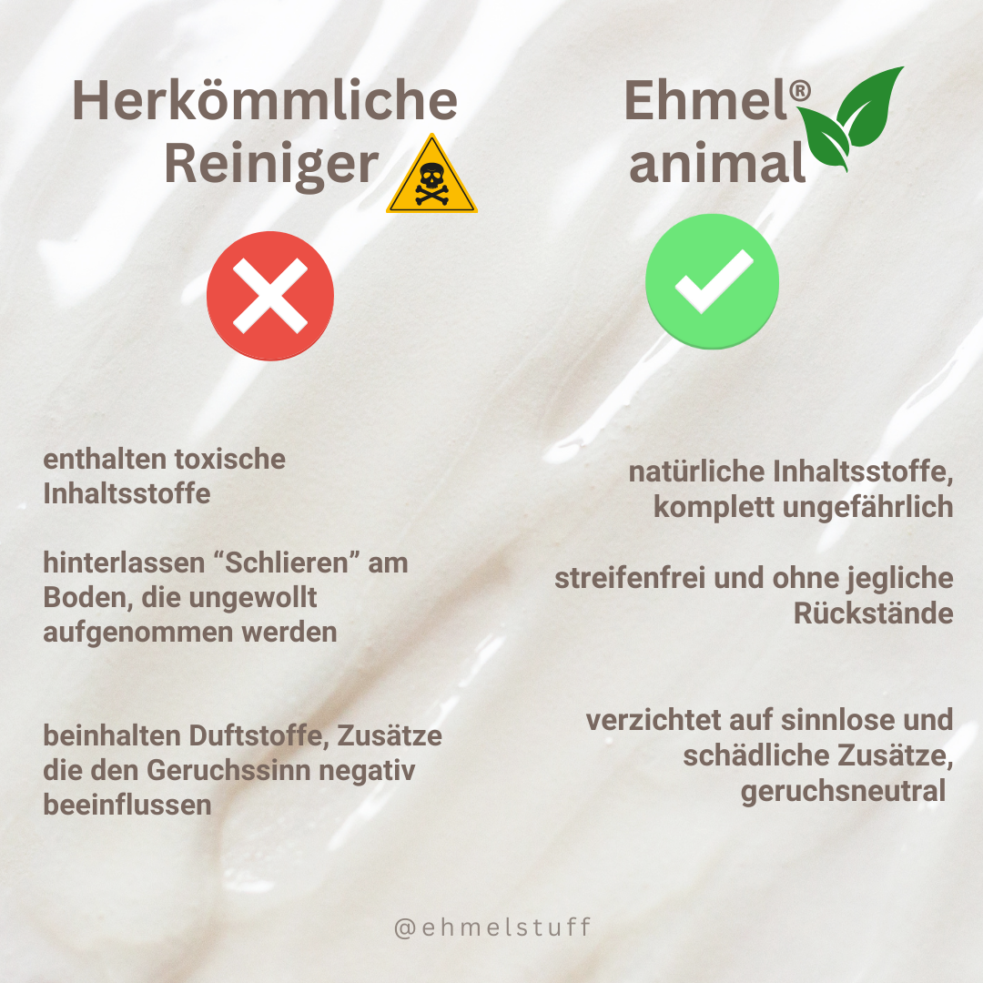 EhmelStuff Nachhaltige Umweltfreundliche Ökologische Chemiefreie Reinigungsmittel Animal Benfit