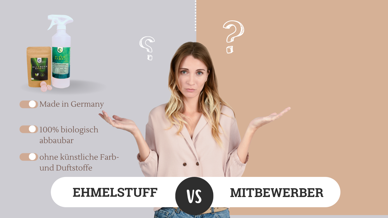 EhmelStuff Nachhaltige Umweltfreundliche Ökologische Chemiefreie Reinigungsmittel Vergleich