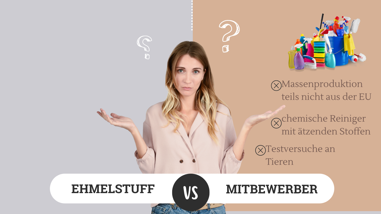 EhmelStuff Nachhaltige Umweltfreundliche Ökologische Chemiefreie Reinigungsmittel Vergleich