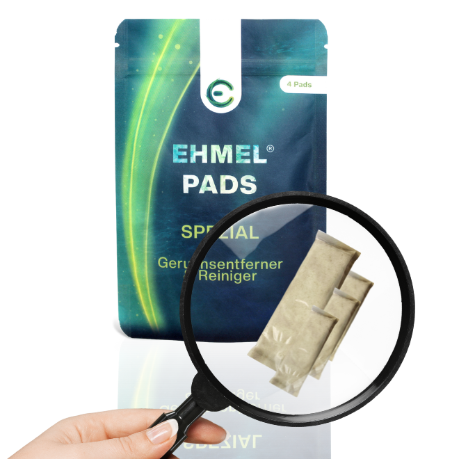 EhmelStuff Nachhaltige Umweltfreundliche Ökologische Chemiefreie Reinigungsmittel spezial mit Lupe